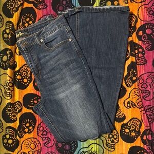 Indigo Rein Blue Flare Wide Leg Jeans